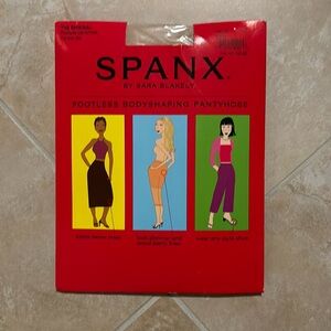 SPANX footless body shaping pantyhose control top in nude color size C